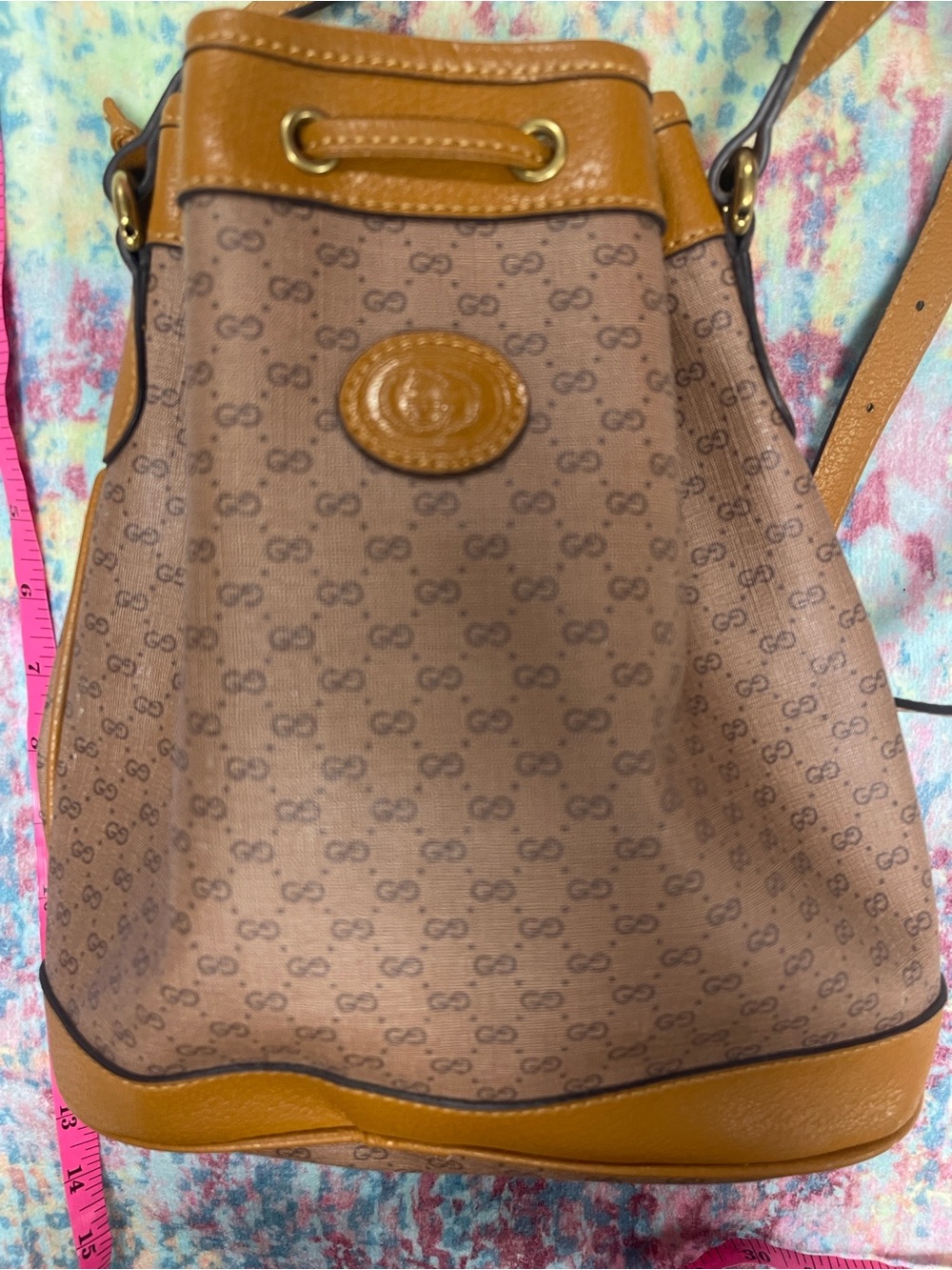 Mickey Mouse Brown Drawstring Backpack - Picture 6 of 8